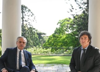 TRANSICIÓN: PRIMERA FOTO DE MILEI CON ALBERTO