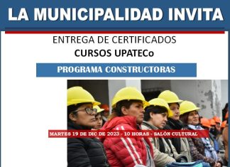 CONSTRUCTORAS DE EL GALPÓN RECIBEN CERTIFICADOS