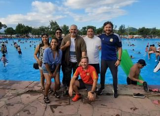 EL “MILLONARIO” JOSÉ GARCIA JUNTO A SUS PARES INAUGURARON EL BALNEARIO XAMENA