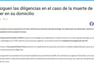 CASO PAOLA VEGA: MESQUINO PARTE DE PRENSA DE LA FISCALIA