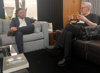 SÁENZ RECIBIÓ A JEAN MICHEAL BOUVIER