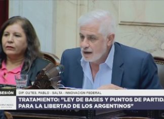 “NO ES POSIBLE QUE EN ESTE CONGRESO SE SEA INDIFERENTE CON LAS PROVINCIAS DEL INTERIOR”