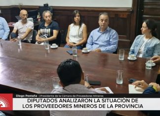 DIPUTADOS ANALIZARON LA SITUACIÓN DE PROVEEDORES MINEROS EN LA PROVINCIA