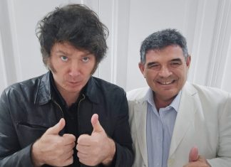 TRAS EL BOCHORNOSO EPISODIO DE OLMEDO EN EL PARLASUR FUE RECIBIDO POR MILEI