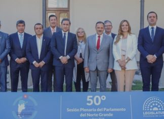SESIONÓ EN LA RIOJA LA JUNTA EJECUTIVA DEL PARLAMENTO DEL NORTE GRANDE ARGENTINO