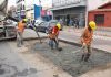 COLOCARON NUEVO HORMIGÓN SOBRE AVENIDA JUJUY
