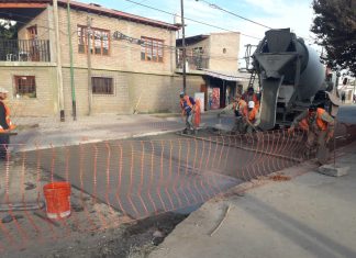 SE REALIZÓ EL HORMIGONADO DE VARIAS CALLES DEL BARRIO LIMACHE