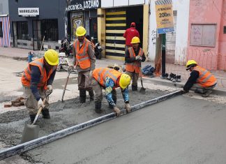 COLOCARON NUEVO HORMIGÓN EN LAS CALLES OLAVARRÍA Y LUIS BURELA