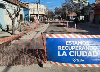 REALIZAN TAREAS DE HORMIGONADO EN LA RIOJA Y 10 DE OCTUBRE Y EN SAN LUIS Y FLORIDA