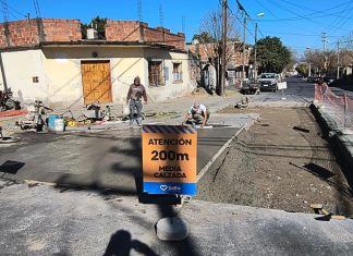 SE COLOCÓ NUEVO HORMIGÓN EN DEÁN FUNES Y VELÁZQUEZ