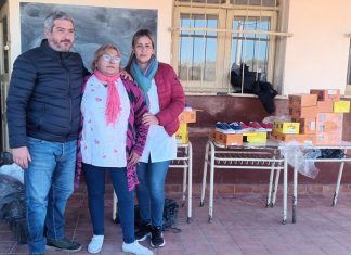 EL INTENDENTE SACCA ENTREGÓ CALZADOS A MAS DE 700 ALUMNITOS DE LA ZONA RURAL