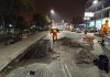 SE EJECUTÓ BACHEO NOCTURNO SOBRE LA AV. ENTRE RÍOS