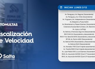 EL 2 DE DICIEMBRE COMIENZA LA FISCALIZACIÓN ELECTRÓNICA DE FALTAS DE TRÁNSITO
