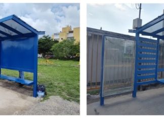 YA SE LLEVAN REPARADOS 200 PARADORES DE COLECTIVOS