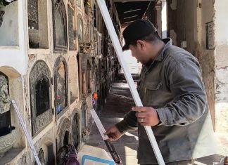 EJECUTARON OBRAS DE ILUMINACIÓN Y RECAMBIO DE CAÑERÍAS EN LOS CEMENTERIOS MUNICIPALES