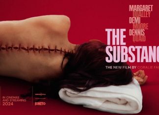 LA SUSTANCIA: LA ASQUEROSA PELÍCULA CON LA QUE PRETENDÍAN PREMIAR “LA TRAYECTORIA” DE DEMI MOORE