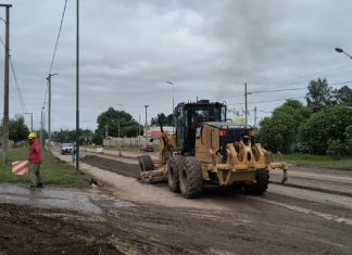 CONTINÚA LA OBRA DE REPAVIMENTACIÓN EN LA AVENIDA EX COMBATIENTES DE MALVINAS