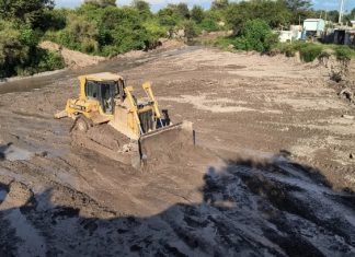 EJECUTAN EL ENCAUZAMIENTO DEL RÍO ANCHO EN LA ZONA SUR DE LA CIUDAD