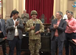 DIPUTADOS: RECONOCIERON AL HÉROE DE MALVINAS, OSCAR POLTRONIERI