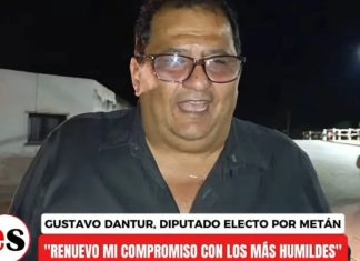 GUSTAVO DANTUR LOGRÓ IMPONERSE EN EL DEPARTAMENTO METÁN Y FUE REELECTO DIPUTADO