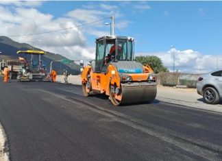 EJECUTAN OBRAS DE REPAVIMENTACIÓN SOBRE LA AV. DELGADILLO