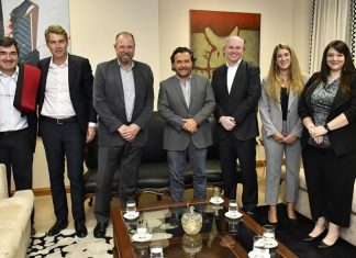 SÁENZ SE REUNIÓ CON DIRECTIVOS DE LA MINERA ERAMINE SUDAMÉRICA