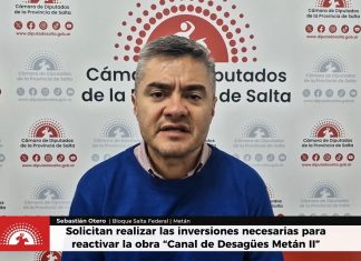 DIPUTADOS IMPULSAN LA REACTIVACIÓN DE UNA OBRA CLAVE PARA MITIGAR LAS INUNDACIONES EN METÁN