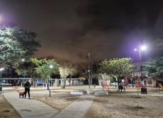 COLOCARON NUEVAS LUMINARIAS EN EL BARRIO MIGUEL ORTIZ