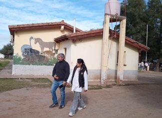 EL INTENDENTE SACCA SUPERVISÓ OBRAS ESCOLARES, SANITARIAS Y DE INFRAESTRUCTURA EN PARAJES DEL MUNICIPIO