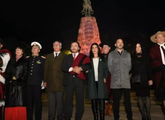 SÁENZ ENCABEZÓ LA GUARDIA BAJO LAS ESTRELLAS, EN CONMEMORACIÓN DEL PASO A LA INMORTALIDAD DE GÜEMES