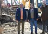 INICIÓ LA CONSTRUCCIÓN DEL PRIMER PUENTE SOBRE RÍO VAQUEROS: EL GOBERNADOR RECORRIÓ LAS OBRAS