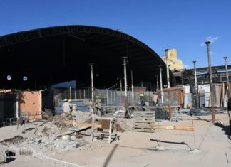 MERCADO SAN MIGUEL: AVANZA LA CONSTRUCCIÓN DE LAS NUEVAS COLUMNAS