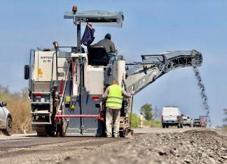 CONTINÚAN LOS TRABAJOS DE REPAVIMENTACIÓN SOBRE LA RUTA NACIONAL 16