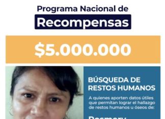 SE OFICIALIZÓ LA RECOMPENSA PARA QUIEN APORTE DATOS CIERTOS SOBRE LA DESAPARICIÓN DE ROSMERY ARAMAYO TORREZ EN SALVADOR MAZZA