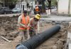 CONTINÚA LA OBRA PLUVIAL EN LA CALLE VICARIO TOSCANO Y OBISPO ROMERO