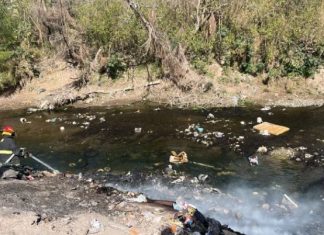 SANCIONARON A UN HOMBRE QUE QUEMABA RESIDUOS EN LA RIBERA DEL RÍO ARENALES
