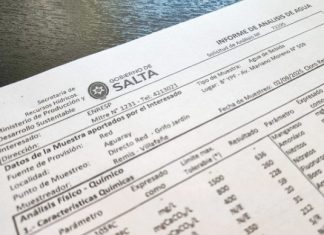 AGUARAY: ANÁLISIS INDICA QUE EL AGUA ES APTA PARA CONSUMO