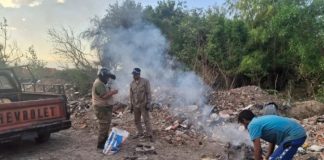 HUBO DIEZ SANCIONADOS POR ARROJAR RESIDUOS Y QUEMAR BASURA EN LA VÍA PÚBLICA