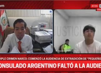 PERÚ: EL CARNICERO “PEQUEÑO J” RECHAZÓ LA EXTRADICIÓN VOLUNTARIA