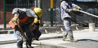 OBRA PLUVIAL: COLOCARON EL NUEVO HORMIGÓN EN OLAVARRÍA Y SAN MARTÍN