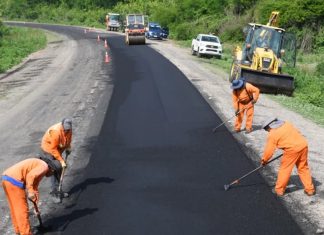 YA SE REPAVIMENTARON 25 KILÓMETROS DE LA RUTA PROVINCIAL 5