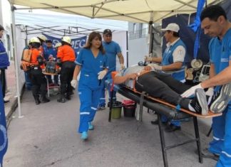 CASI 5 MIL PERSONAS PARTICIPARON DE UN SIMULACRO SIMULTÁNEO EN COLEGIOS DEL CENTRO