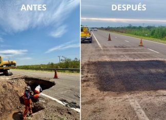 FINALIZARON LOS TRABAJOS DE EMERGENCIA EN LA RN 16