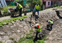 LA MUNICIPALIDAD LIMPIÓ EL CANAL TINEO PARA PREVENIR ANEGAMIENTOS EN LA ZONA