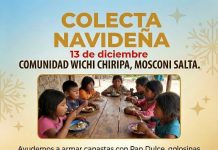 MISIÓN NOCHEBUENA: PIDEN COLABORACIÓN PARA ARMAR CANASTAS NAVIDEÑAS EN LA COMUNIDAD WICHI CHIRIPA