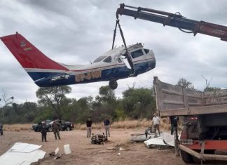 CONVERTIRÁN A LA AVIONETA NARCO ESTRELLADA EN ROSARIO EN UN SIMULADOR DE AVIONES