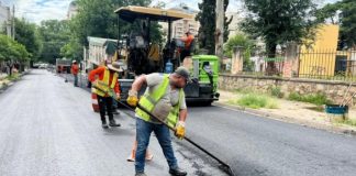 REPAVIMENTAN CALLES CLAVES DEL CENTRO PARA UNA MEJOR CIRCULACIÓN VEHICULAR