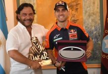 SÁENZ RECIBIÓ A LUCIANO BENAVIDES, CAMPEÓN SALTEÑO DEL DAKAR 2026