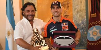 SÁENZ RECIBIÓ A LUCIANO BENAVIDES, CAMPEÓN SALTEÑO DEL DAKAR 2026