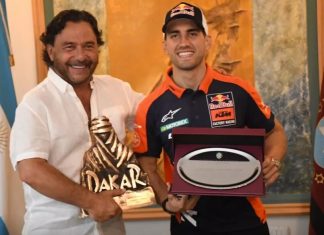 SÁENZ RECIBIÓ A LUCIANO BENAVIDES, CAMPEÓN SALTEÑO DEL DAKAR 2026